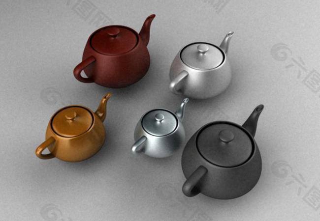 3d 茶壶图片