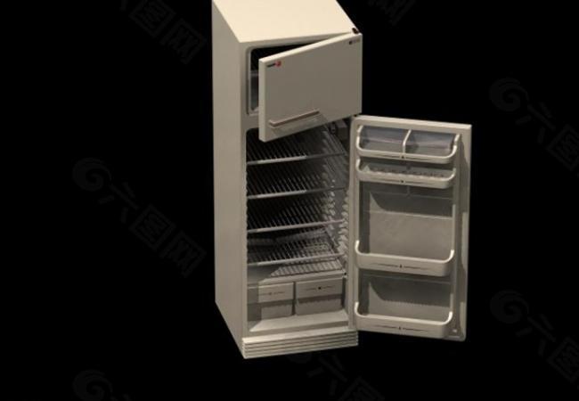 冰箱 3d模型图片