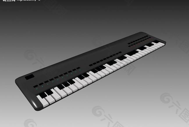 钢琴的3d模型图片