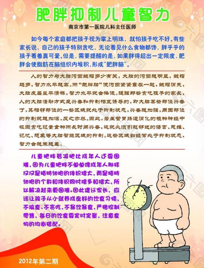 儿童健康展板图片