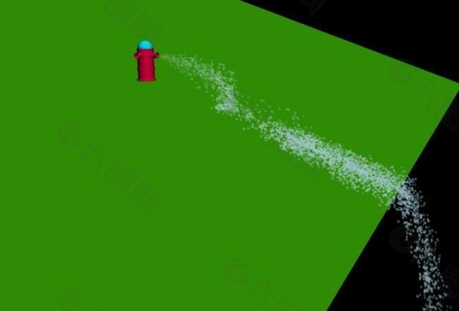 3d喷水粒子沙漏动画图片