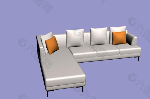 3d沙发组合模型图片