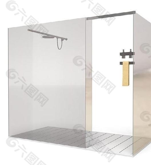 3d沐浴房模型图片