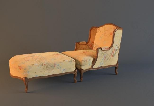 单人沙发座椅3d max模型图片
