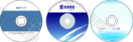 电子科技系列光盘盘面设计