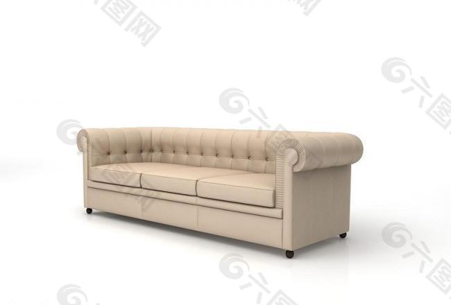 沙发 max模型图片