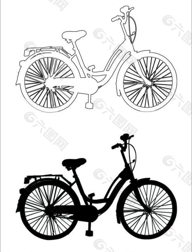 自行车 淑女车图片