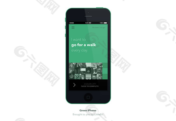 绿色iPhone5C模型