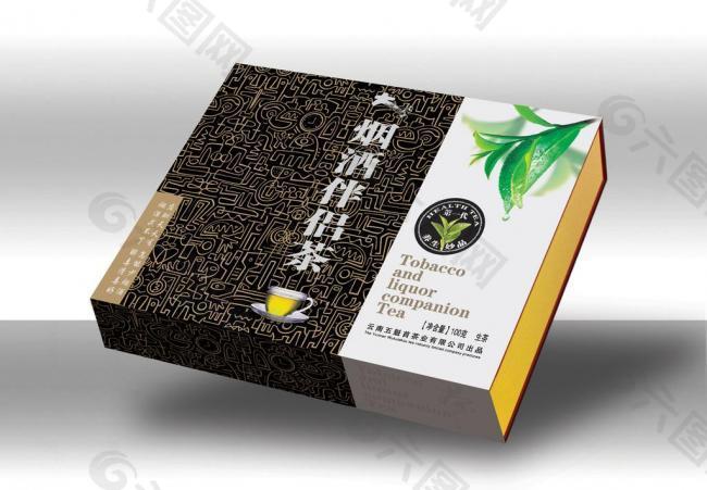 烟酒伴侣茶叶礼盒（展开图）图片