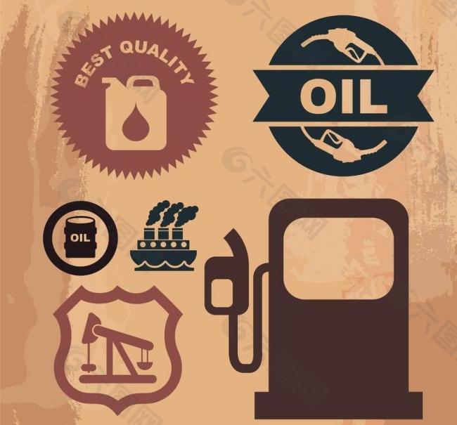 石油天然气标签图片