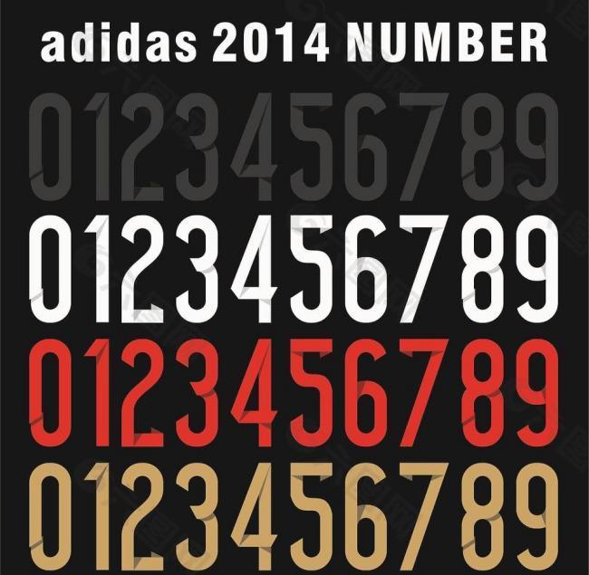 adidas号码图片