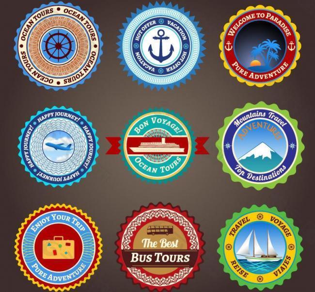 航海旅游标签图片