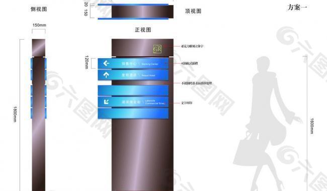 多向指示牌图片