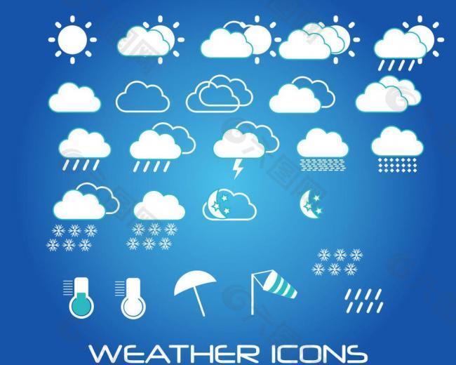 天气预报气象标志图片