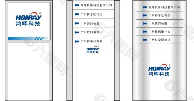 站立式导视牌设计