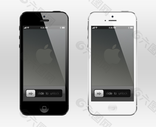 IPHONE 5界面 psd