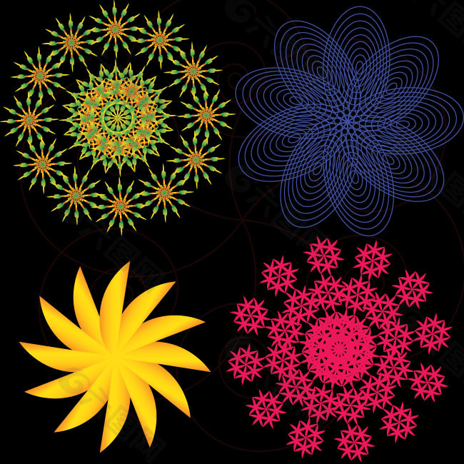 背景花图