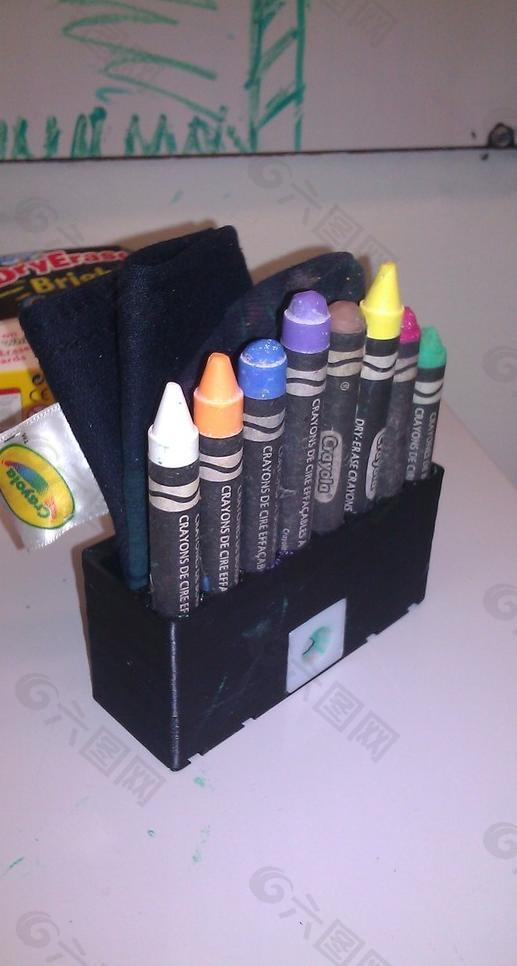 dryerase bright crayon holder