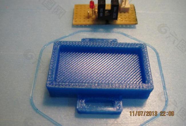 printed holder for optical endstop (stripboard version)