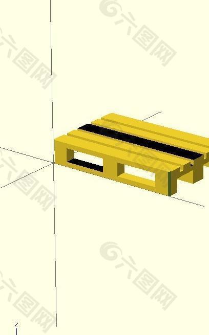 model of a europalette 1:160 n scale