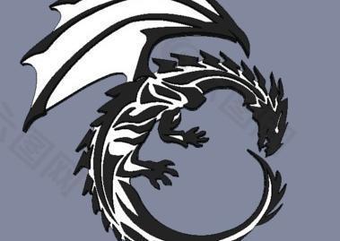 black-white dragon