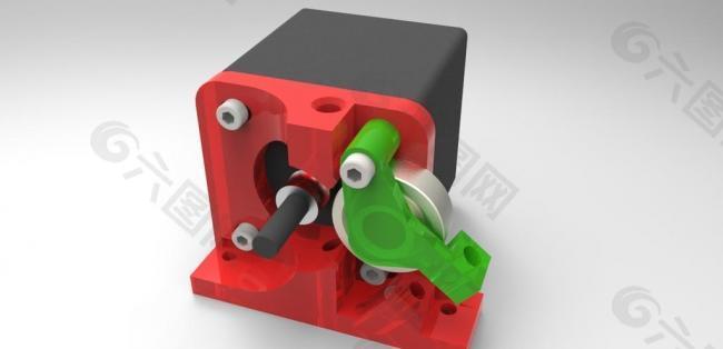 direct drive extruder for 3mm filament, nema 17, mk8 gear and the new prusa hot end