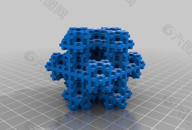 parametric 3d koch snowflake