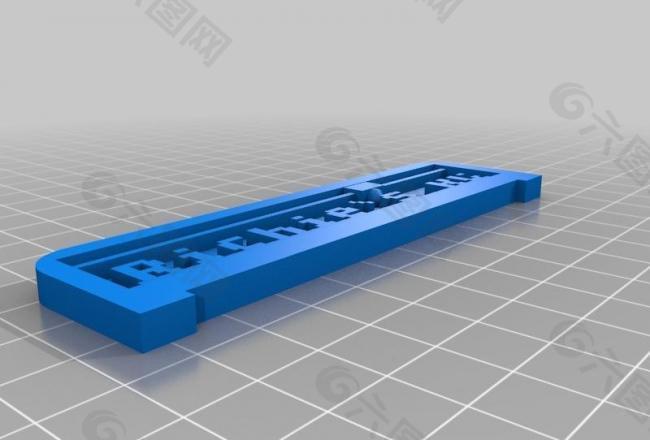 my customized 3d printing text plate