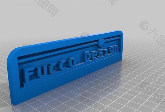 fucco 3d printing text plate