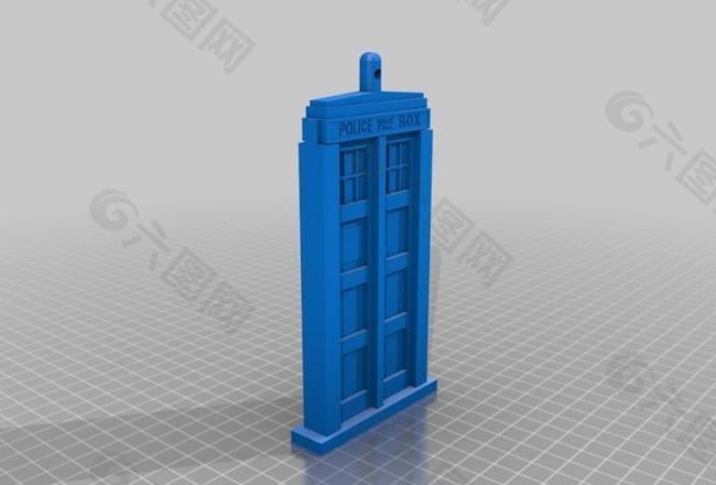 tardis keychain