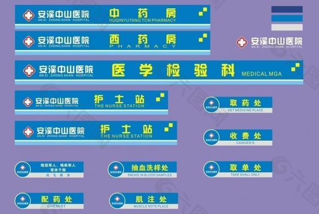 医院指示牌图片