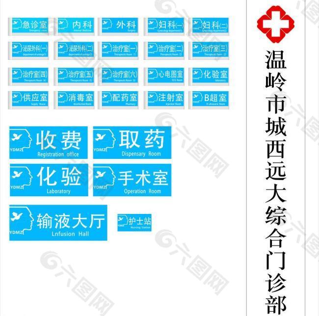 医院科室牌门牌图片