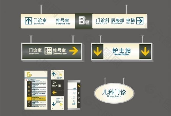 医院标识导视图片