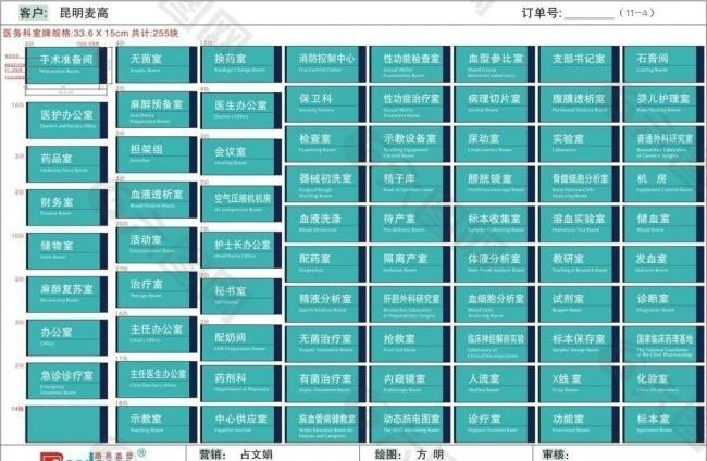 医院科室牌图片