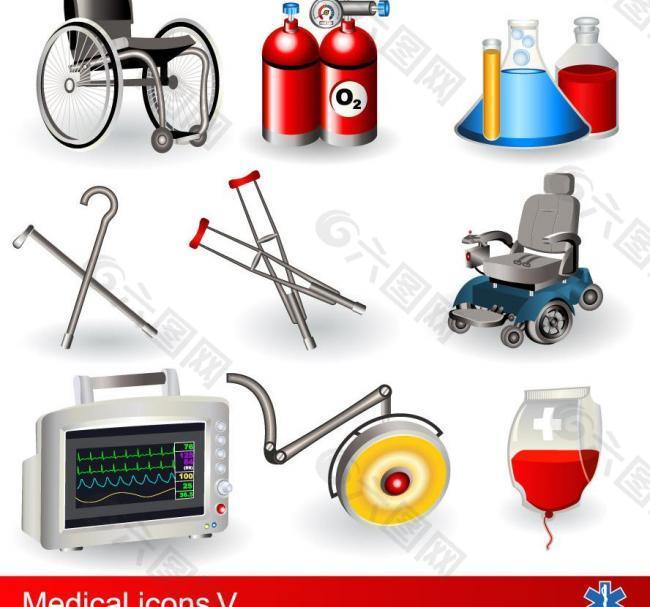 医院医疗器材图标图片