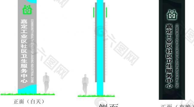 医院竖牌图片