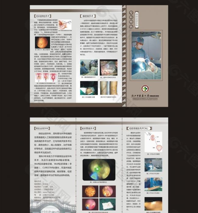 中医院三折页图片