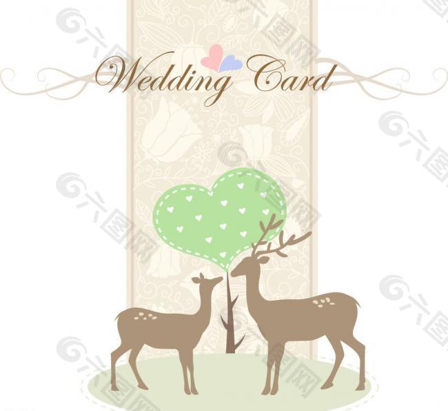 婚礼卡片图片