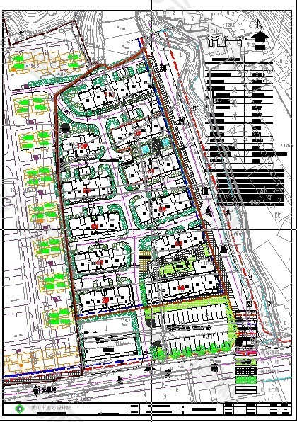 徽派住宅小区CAD规划图