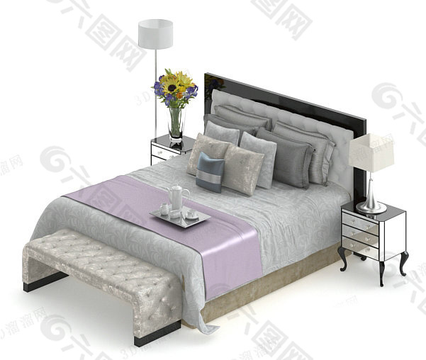卧室床模型