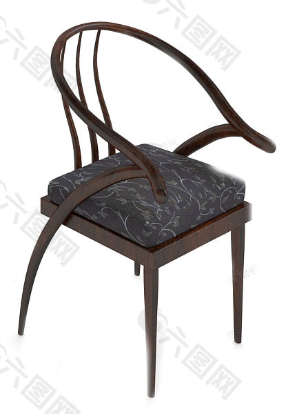 中式椅子 3d模型