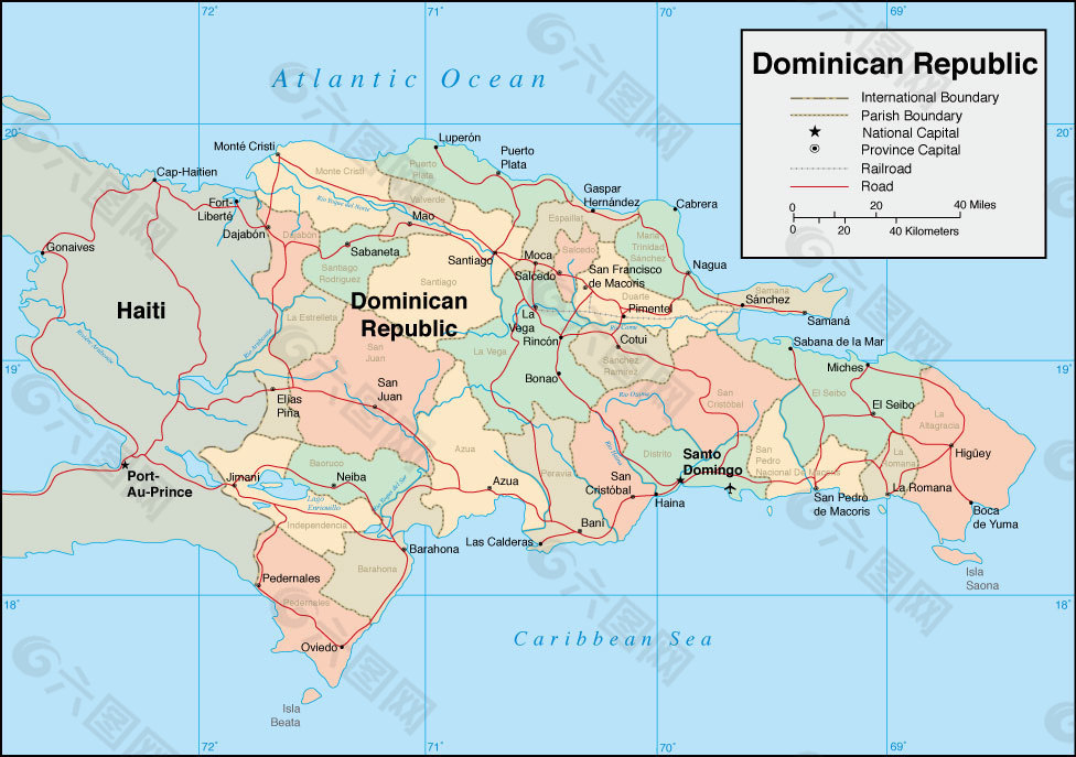 多米尼加共和国版图
