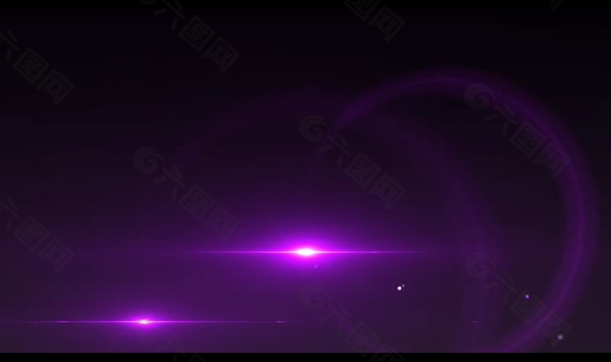 紫色星光演绎特效