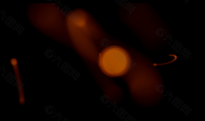 橙色光斑效果