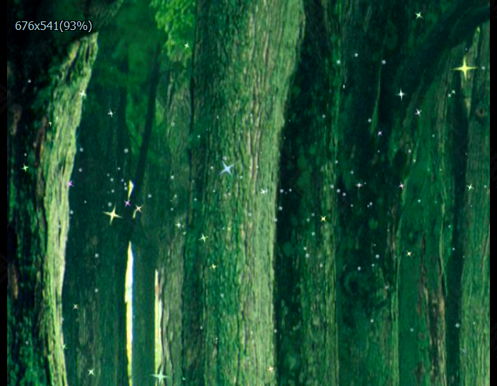 绿色树林荧光特效