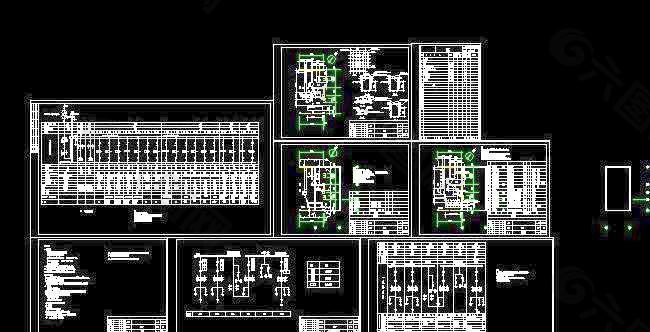 工业厂房车间变电所电气施工设计图