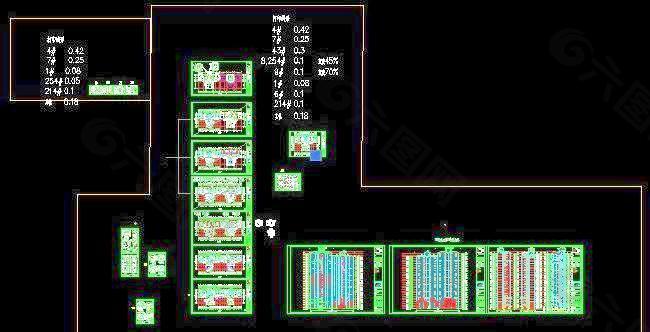 简约欧式风格高层民用住宅楼建筑设计图