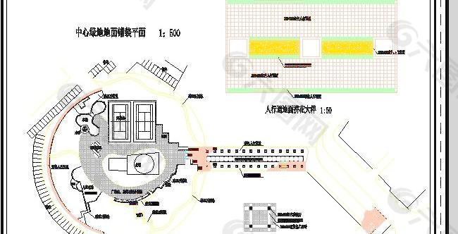 农村中心地面铺装平面设计图