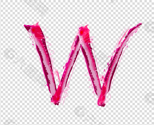 大写字母W模板视频