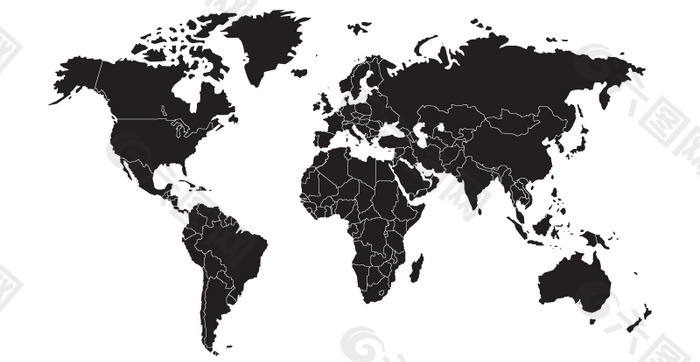 World_vector_map logo设计欣赏 World_vector_map旅游业LOGO下载标志设计欣赏